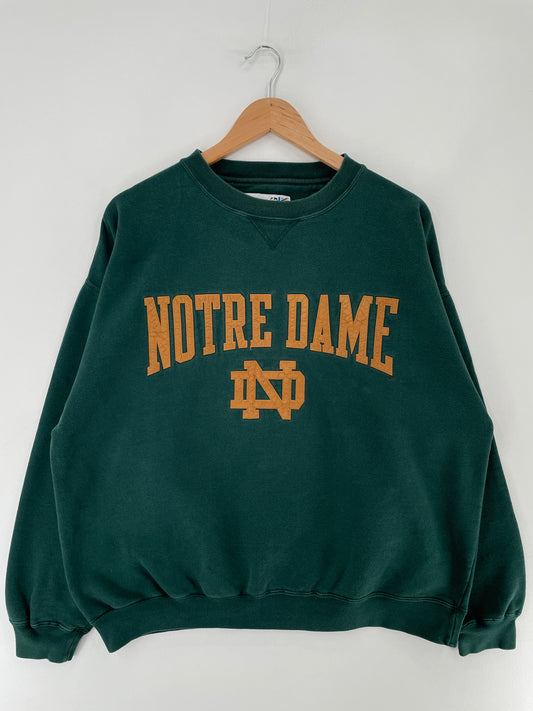 90’s NOTRE DAME Size L Vintage College Sweat-shirt / E5780S