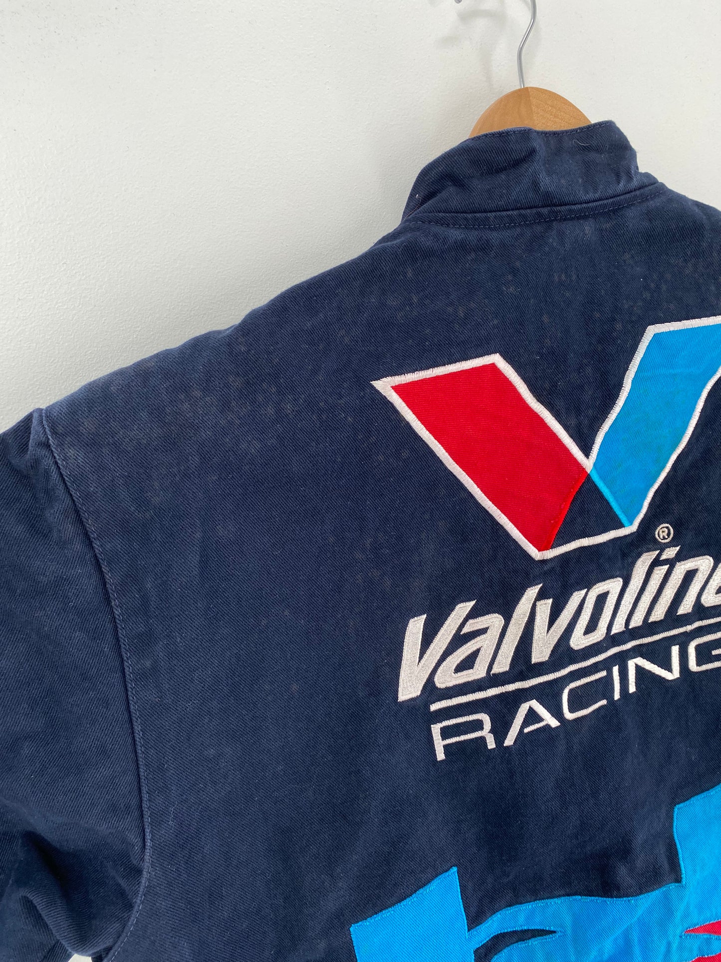 Vintage VALVOLIN Made in USA Size L Vintage Racing Jacket / A695