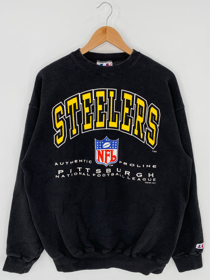 1994' PITTSBURGH STEELES Made in USA Size L Vintage NFL Sweat - Shirt/ K6019
