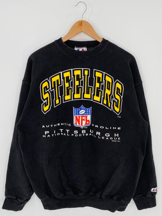 1994' PITTSBURGH STEELES Made in USA Size L Vintage NFL Sweat - Shirt/ K6019