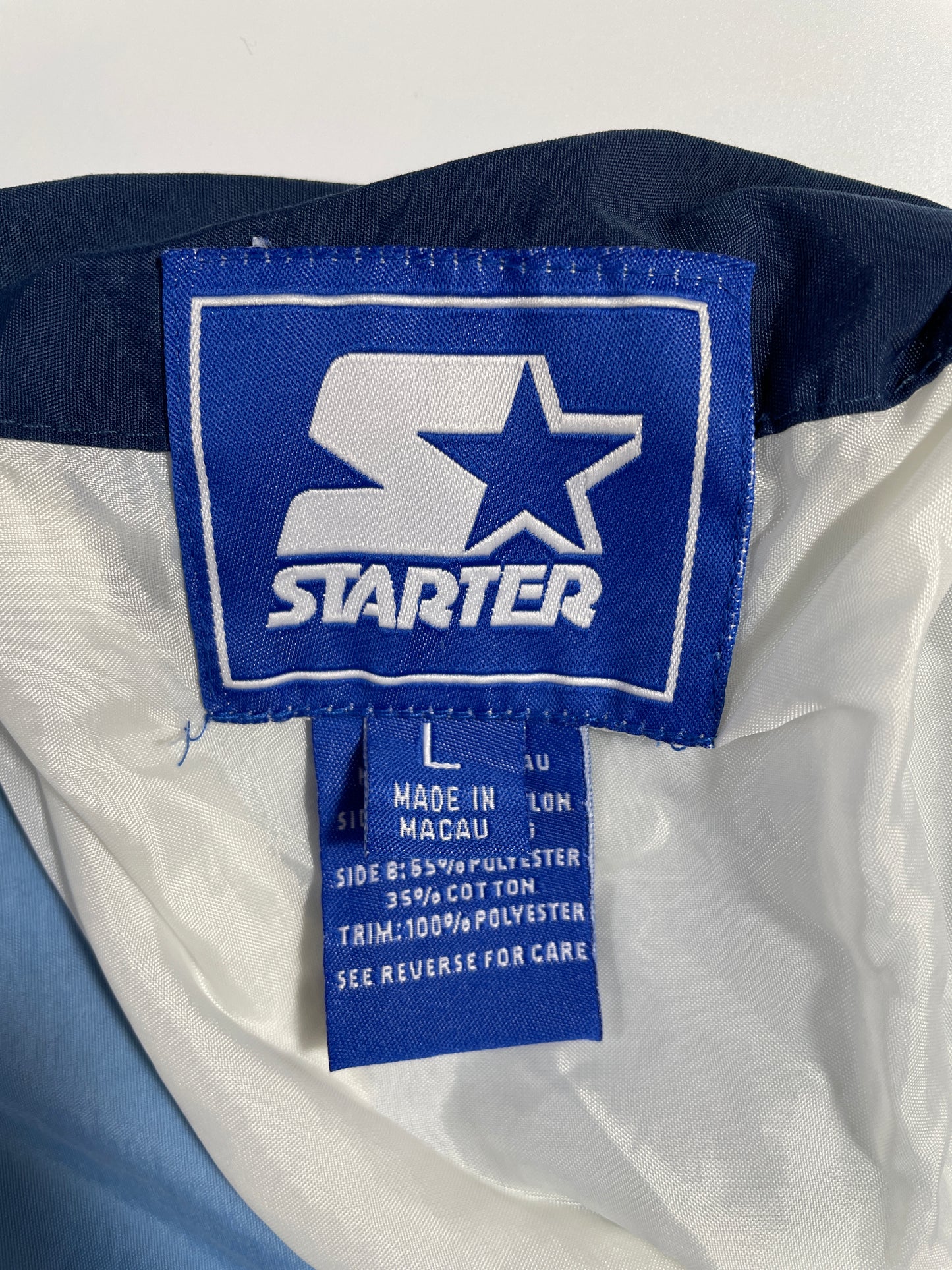 90's STARTER x CAROLINA TAR HEELS Size L Vintage NFL Reversible Nylon Jacket / A9554