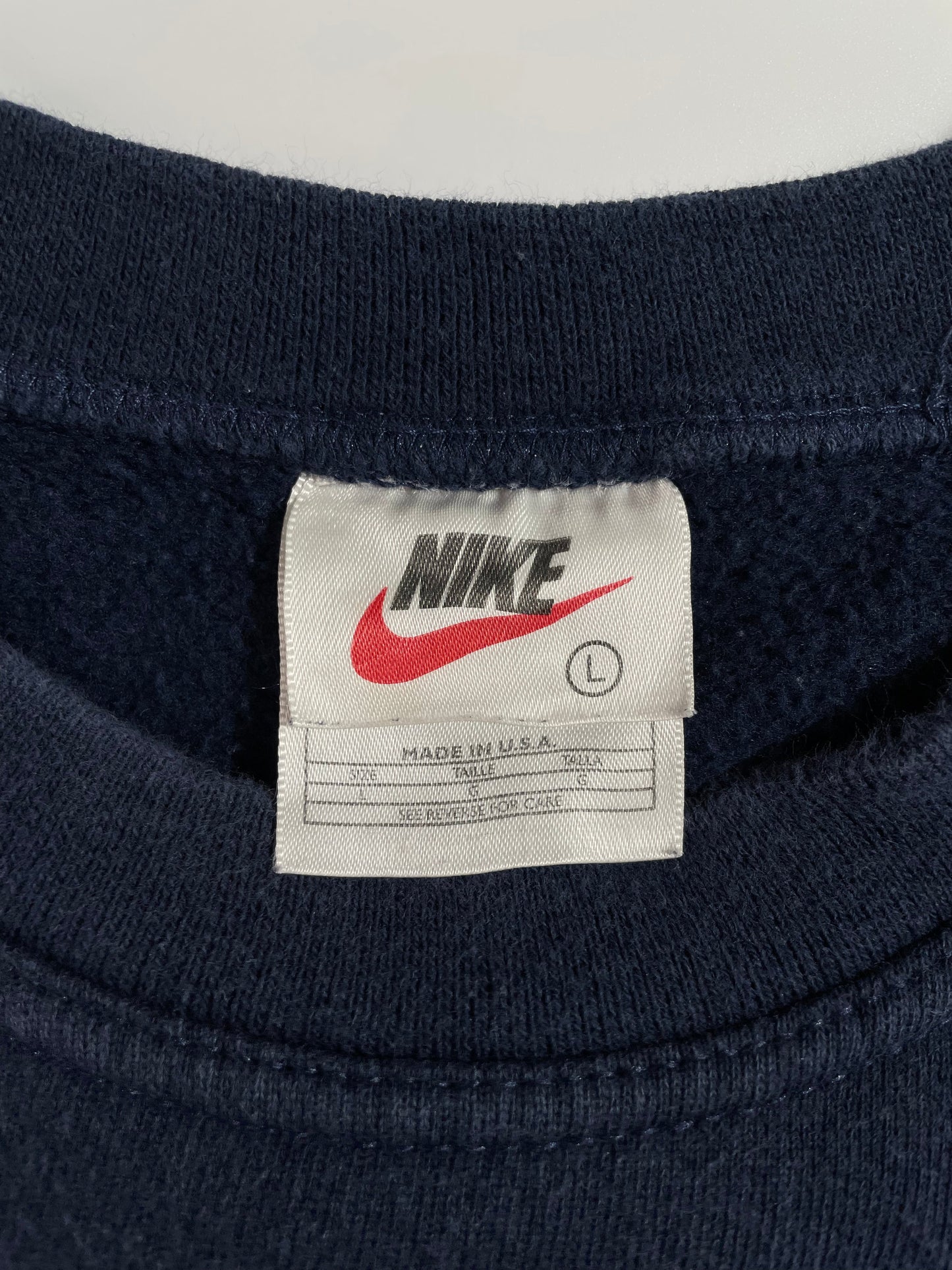 .90's NIKE MINI SWOOSH Made in USA Size L Vintage Sweat-shirt / E5674S