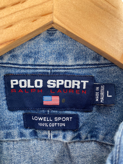 90’s POLO SPORT Size L Vintage Button Down Shirt / A4921