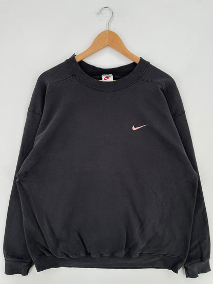 90's NIKE MINI SWOOSH Made in USA Size L Vintage Sweat-shirt / E1124