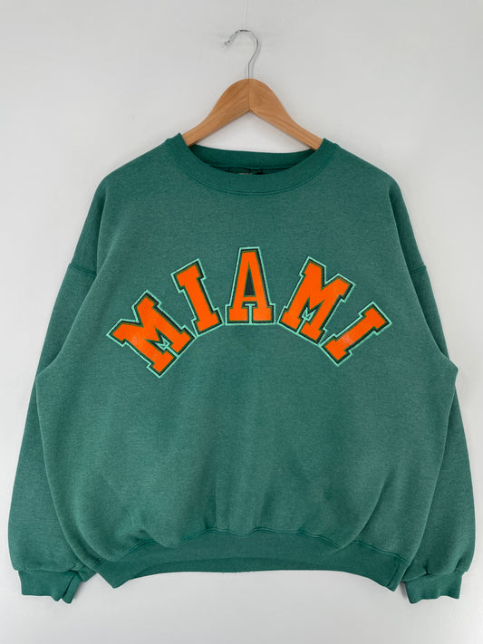 90's MIAMI Size XL Vintage Sweat-Shirt / E6334S