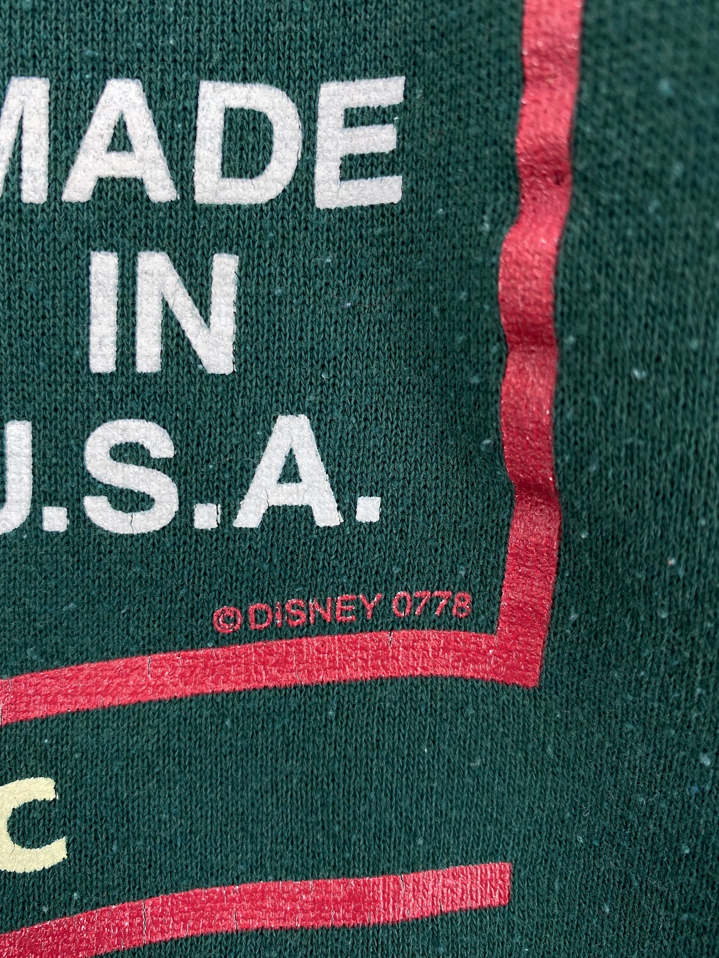 90’s DISNEY MICKEY Made in USA (No tag) Approx. Size L Vintage Sweat-shirt / A5083