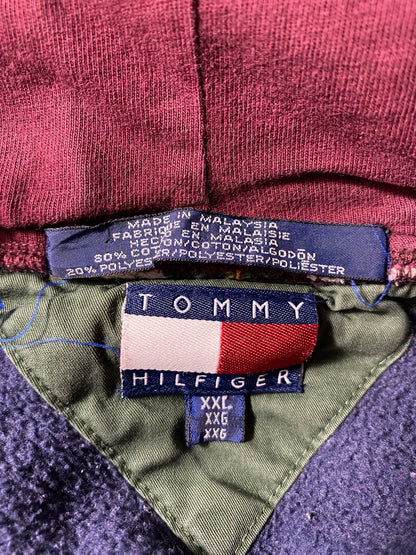 90’s TOMMY HILFIGER Size XXL Vintage Hoodie Sweat-shirt / K4294