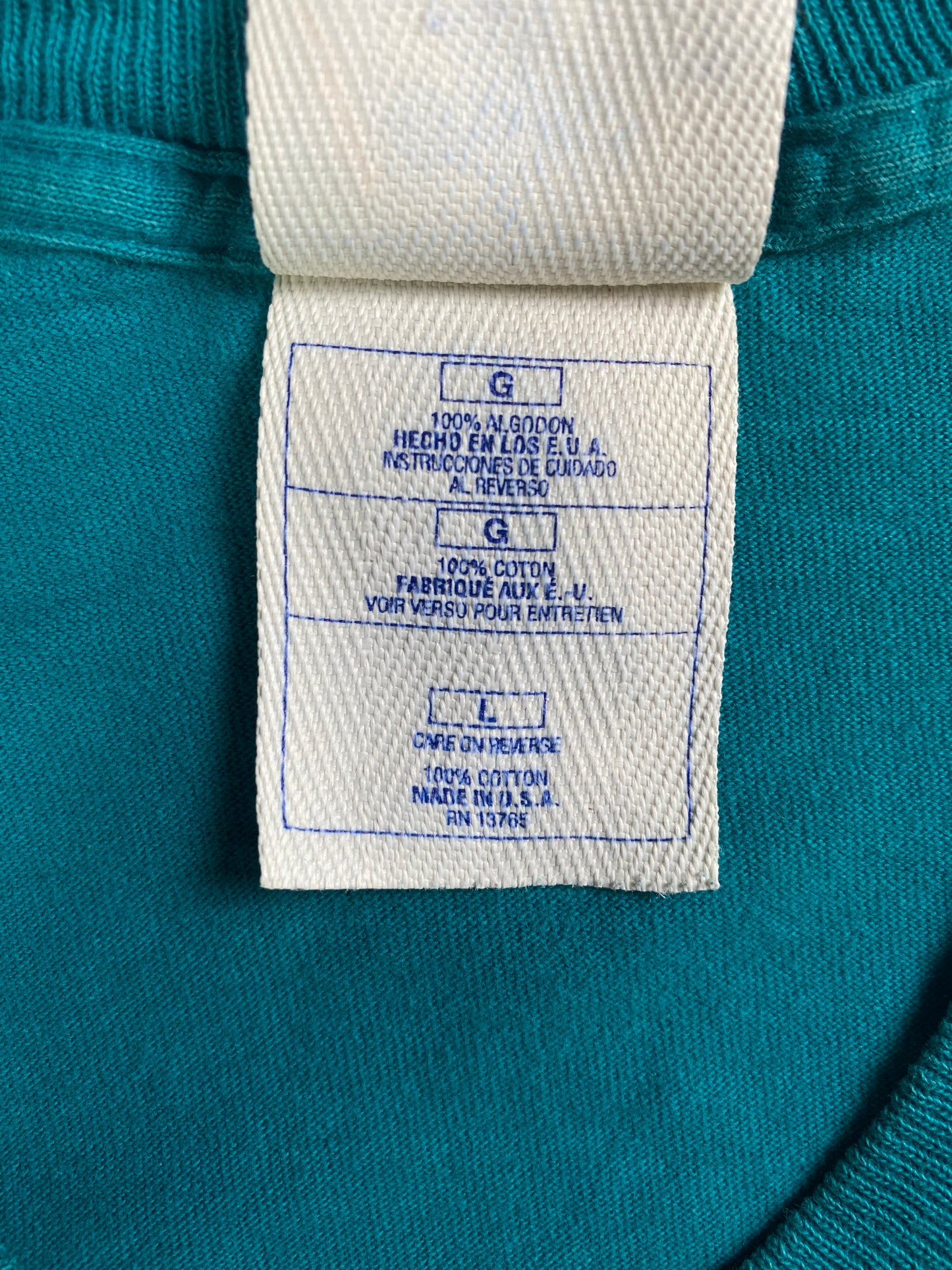 90's MIAMI DPOLPHINS Made in USA Size L Vintage NFL T-Shirt / A3515