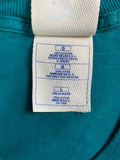 90's MIAMI DPOLPHINS Made in USA Size L Vintage NFL T-Shirt / A3515