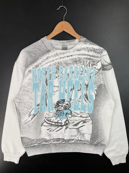 90's NORTH CAROLINA TAR HEELS Made in USA Size Approx.M Vintage College Sweat-Shirt / A9208