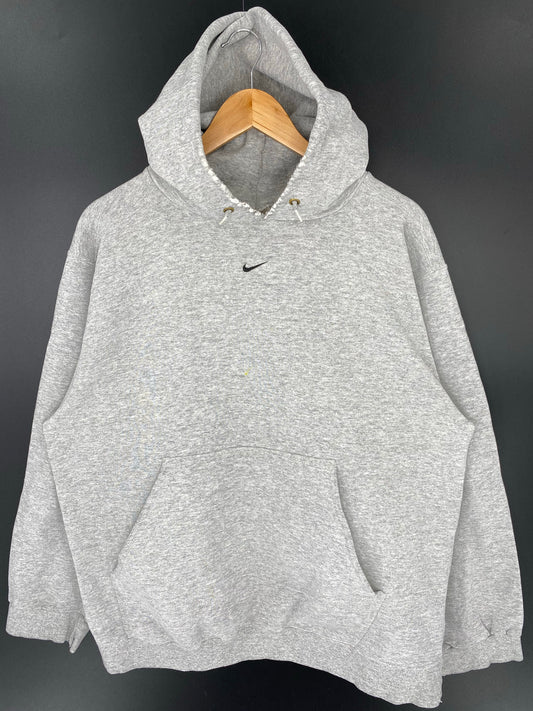 90’s NIKE CENTER SWOOSH Made in USA Size L Vintage Hoodie Sweat-shirt / K8944