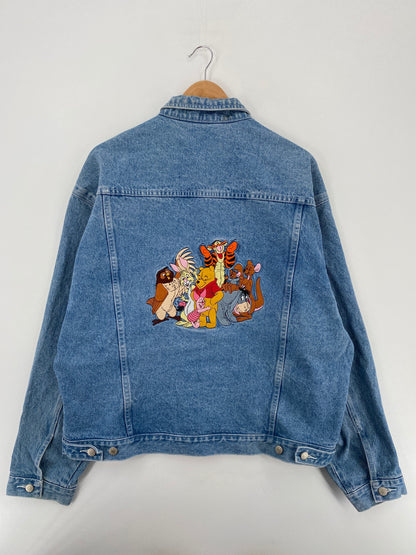 00' DISNEY WINNIE THE POOH Size XL Vintage Denim Jacket / A5882