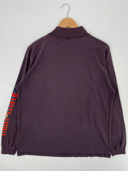 1992 HARLEY DAVIDSON x LOONEY TUNES TAZ Size No Tag (Approx.L) Vintage Lone Sleeve T-Shirt / A534