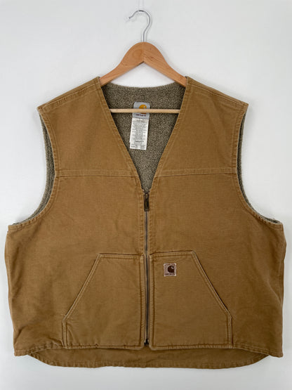 Vintage CARHARTT Size XXL Duck Vest / A9162