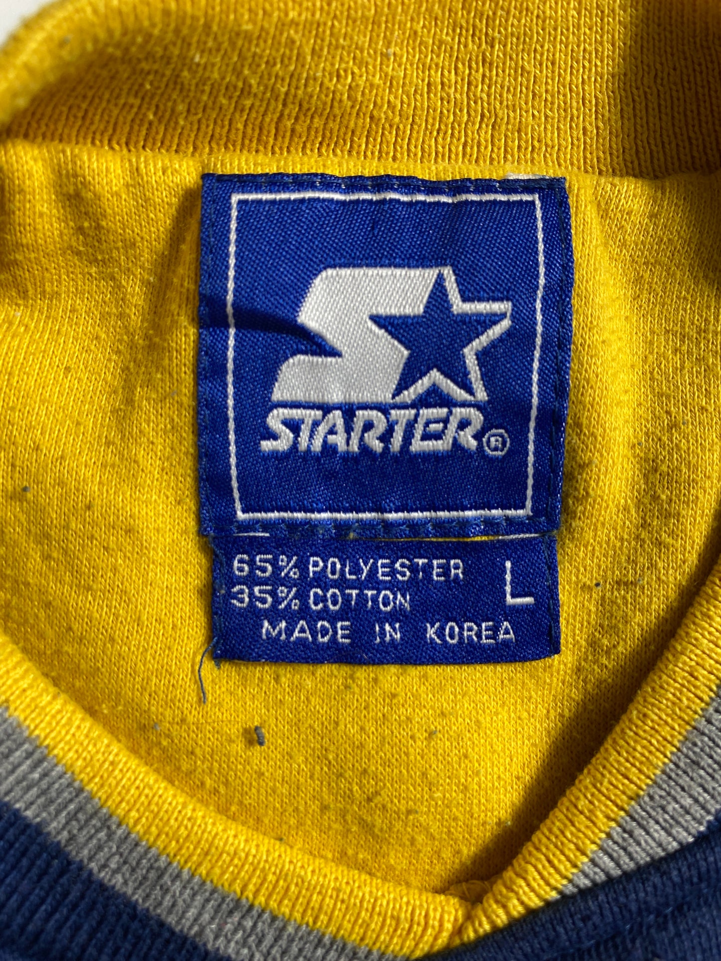 90's STARTER x NOTRE DAME Size L Vintage College Sweat-Shirt / A6104