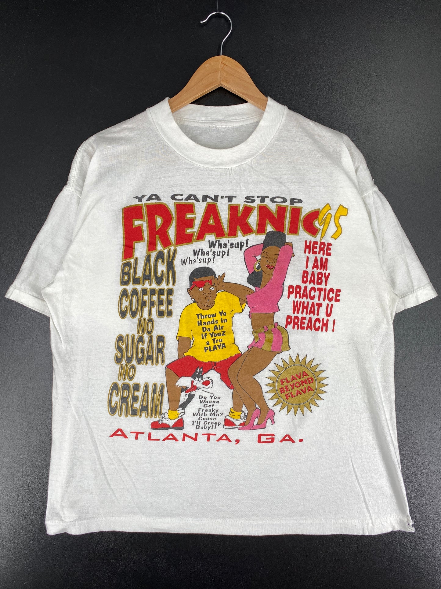 1995 FREAKNIC ATLANTA Size No Tag(Approx.M) Vintage T-Shirts / A5502