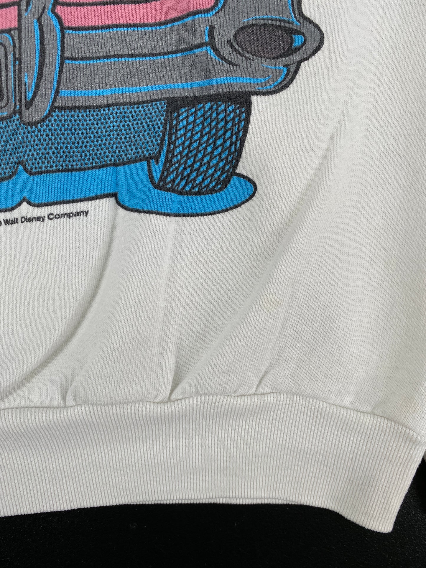 90's DISNEY MICKEY x MINNIE Made in USA Size L Vintage Sweat-shirt / A4859