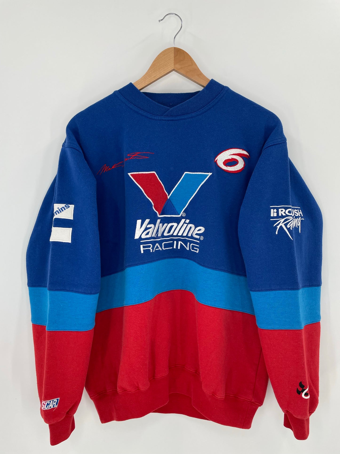 Vintage  NASCAR VOLVOLINE Size M Vintage Racing Sweat-Shirt / k5980
