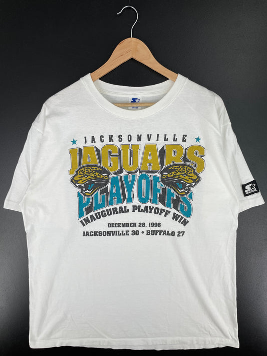 90's STARTER x JACKSONVILLE JAGUARS Size L Vintage NFL T-shirt / A4152