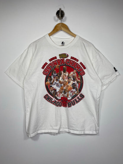 1997 NBA Champs Chicago Bulls Made in USA Vintage T-Shirts / 4613