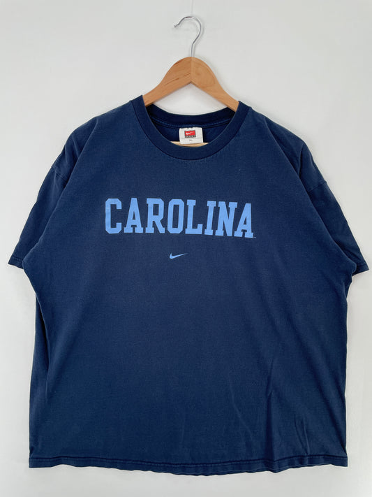 00' NIKE CAROLINA Size XL Vintage College T-shirt / E134