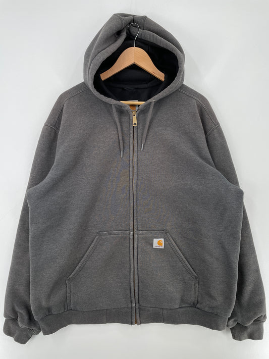 Vintage CARHARTT Size L Zip-up Hoodie Sweat-Shirt / E4359S