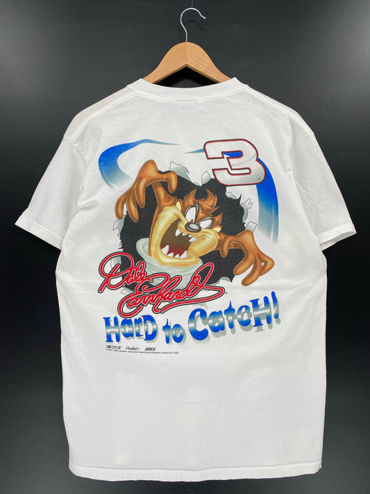 2000' NASCAR DALE EARNHARDT x TAZ Size L Vintage Racing T-Shirt / K4788