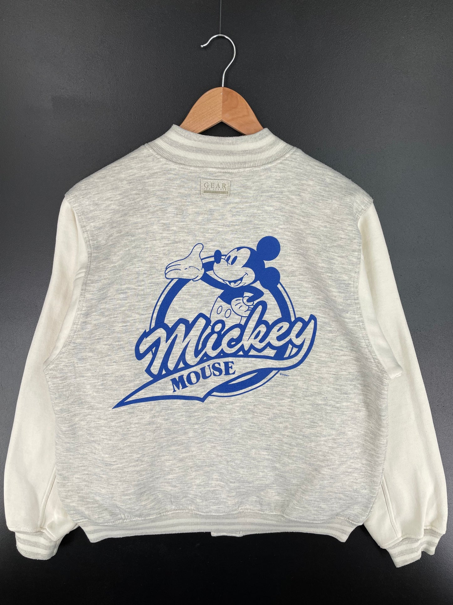 90’s DISNEY MICKEY Size M Vintage Sweat Jacket / A2591