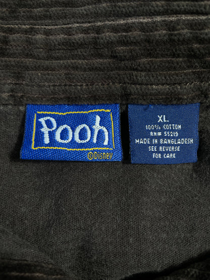 Vintage DISNEY EEYORE Size XL Corduroy Button down Shirt / E1061