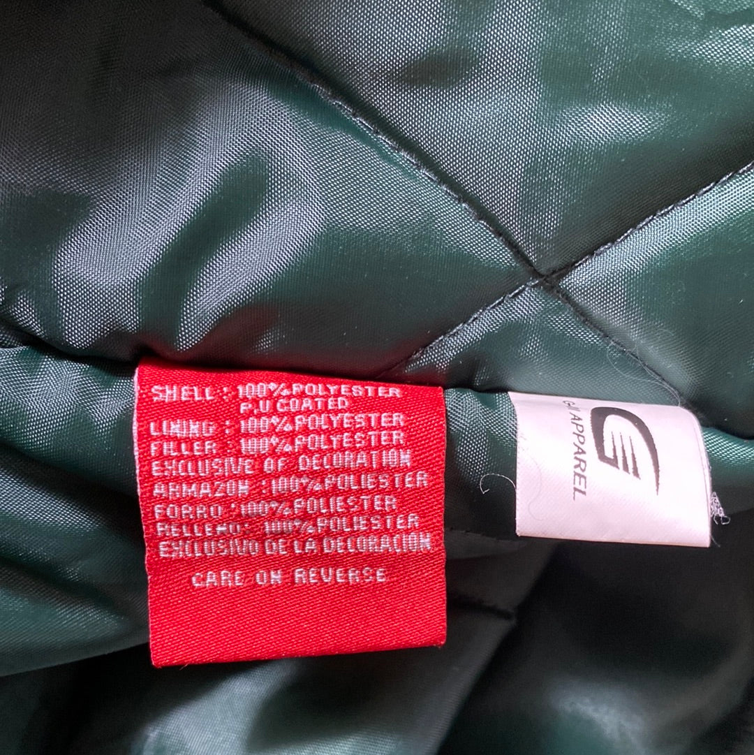 Vintage PACKERS Size XL NFL Nylon Padded Jacket / E1744N