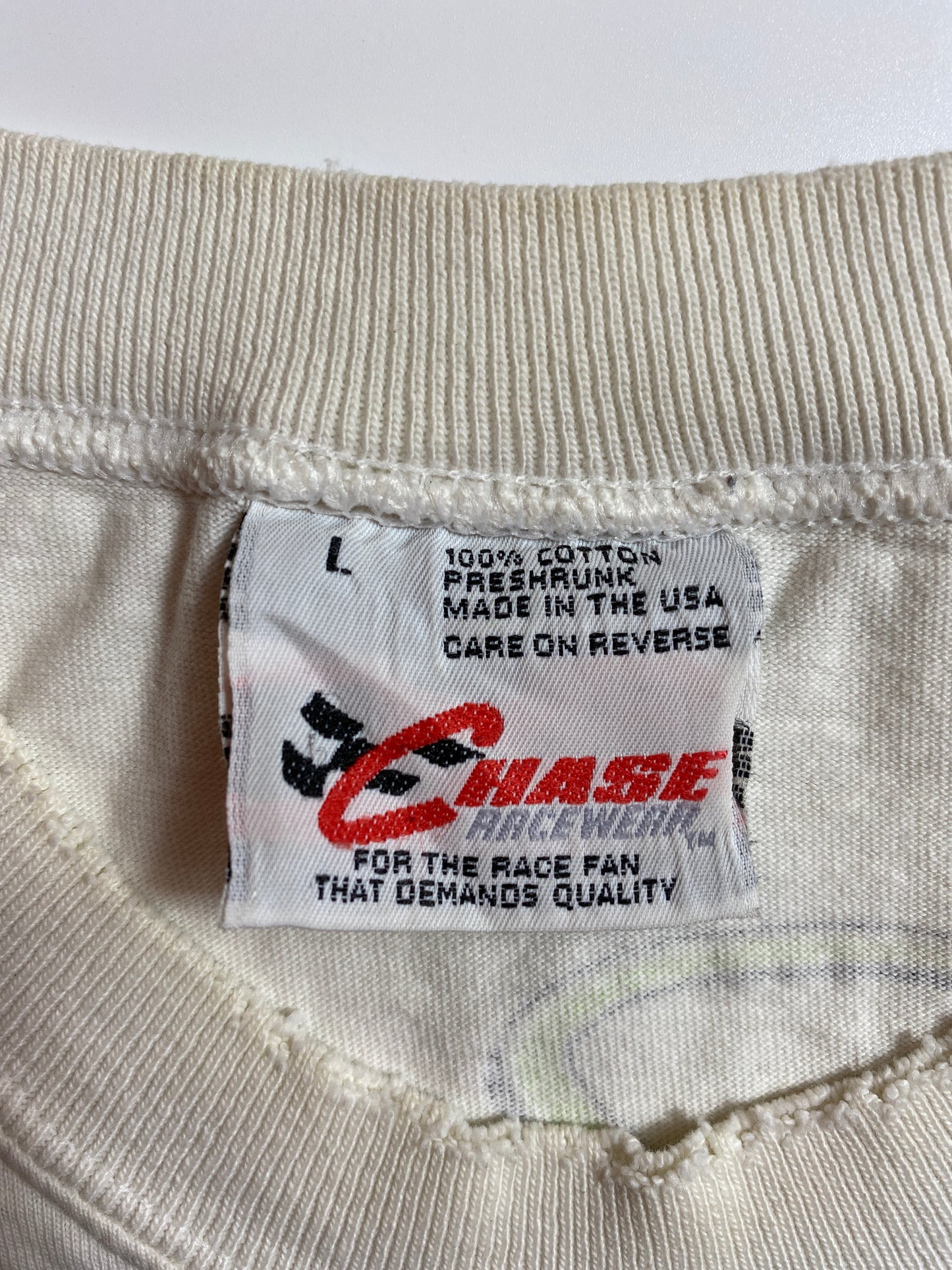 1997 DU PONT NASCAR  Made in USA Size L Vintage Racing T-shirt / 9455