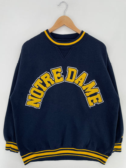 .Vintage NOTRE DAME Size XL College Sweat-shirt / E1136