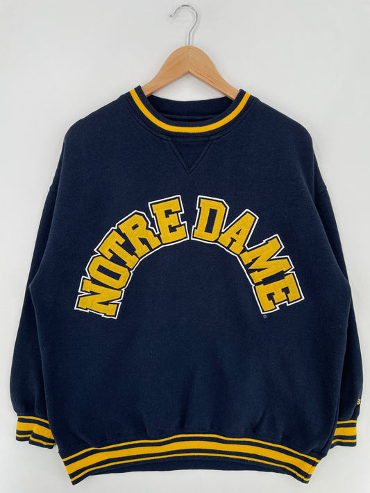 .Vintage NOTRE DAME Size XL College Sweat-shirt / E1136