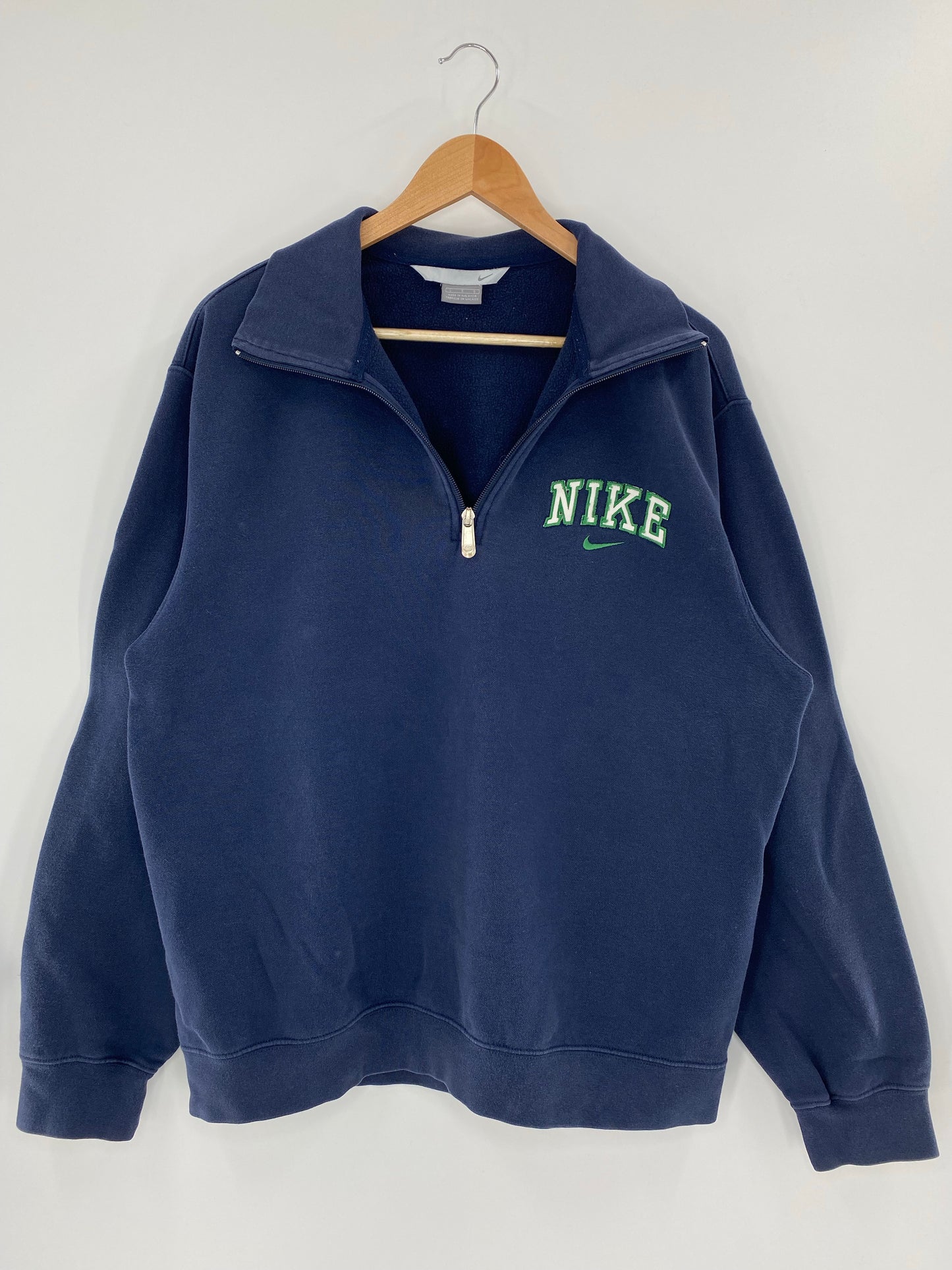 00' NIKE Size L Vintage Half Zip Sweat-shirt/ K5803