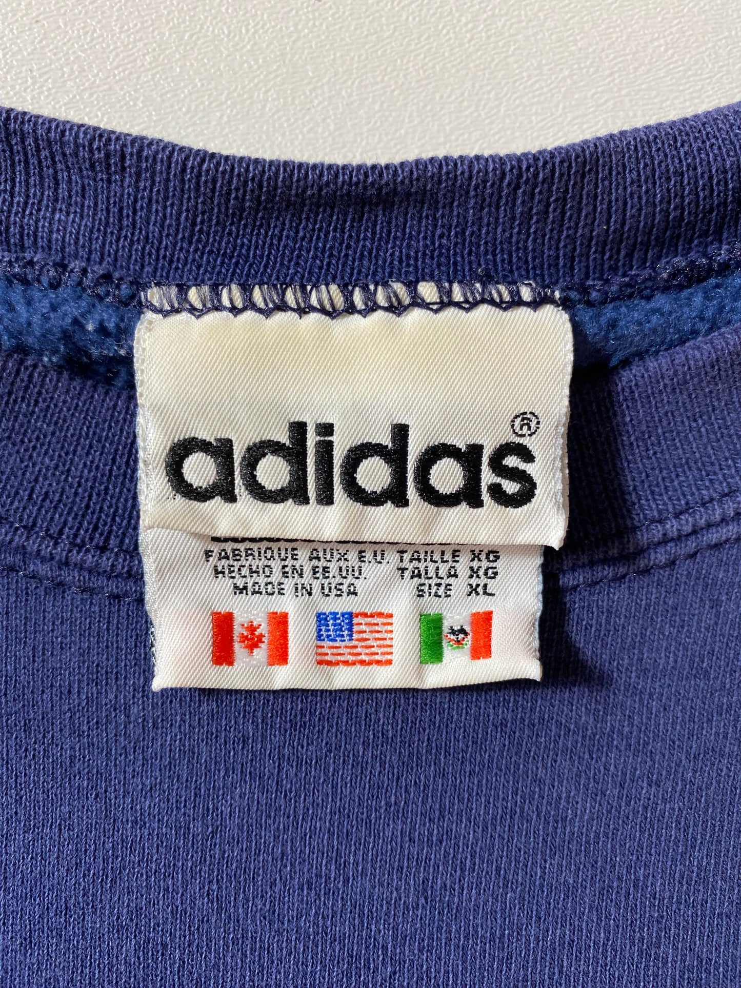 90’s ADIDAS Made in USA Size XL Vintage Sweat-shirt / E165