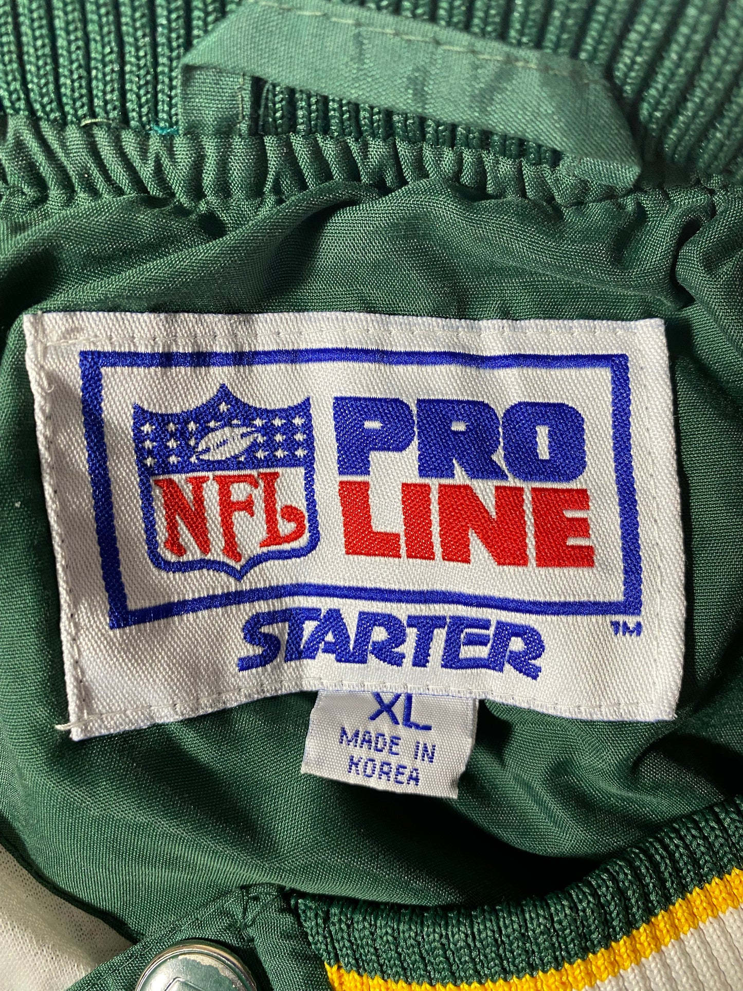 90's STARTER PACKERS Size XL Vintage NFL Nylon Jacket  / K4722