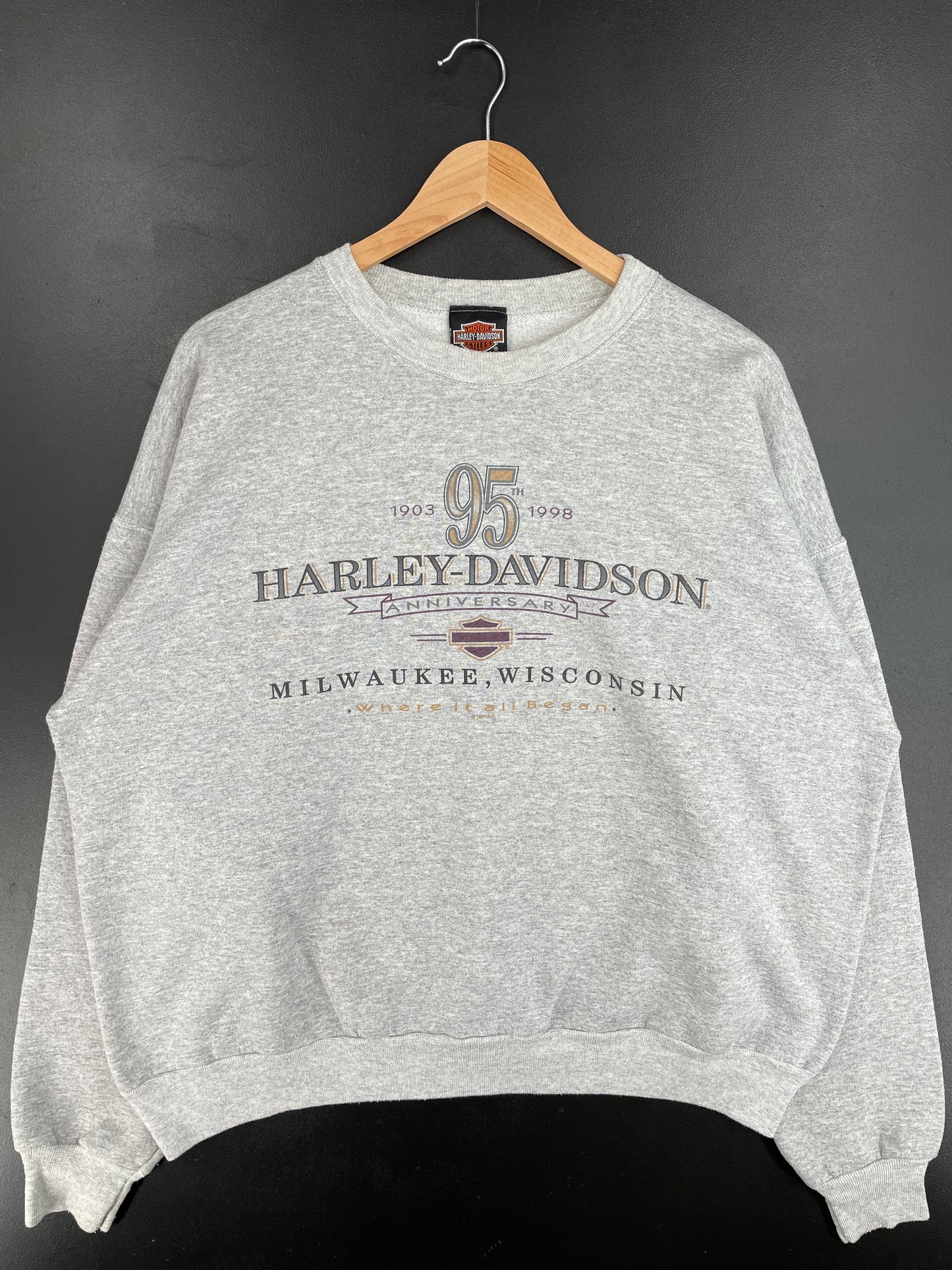 1997 HARLEY DAVIDSON Size XL Vintage Sweat-Shirt / E4166S