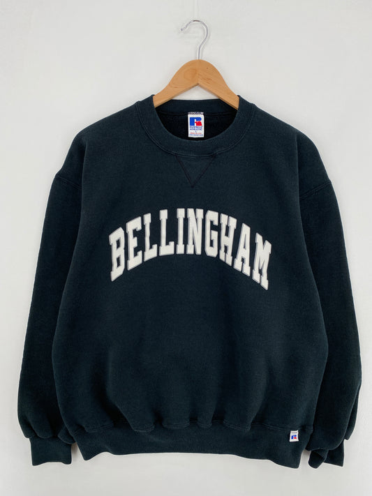 90's BELLINGHAM Made in USA Size L Vintage College Sweat-shirt / E1017