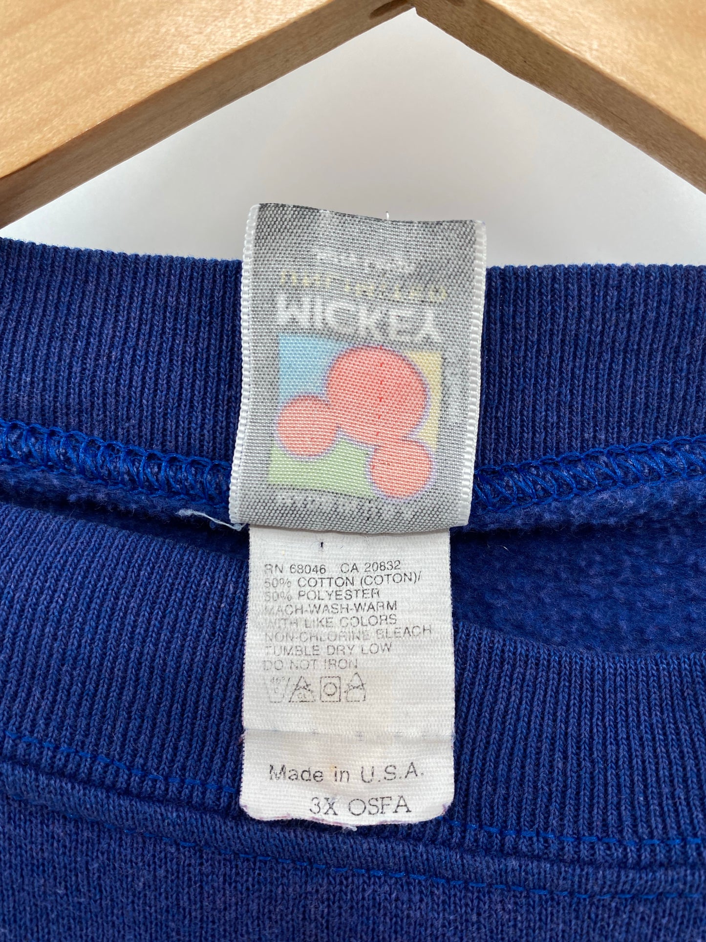 90’s DISNEY MICKEY AND MINNIE Made in USA Size XXXL Vintage Sweat-shirt / K6446