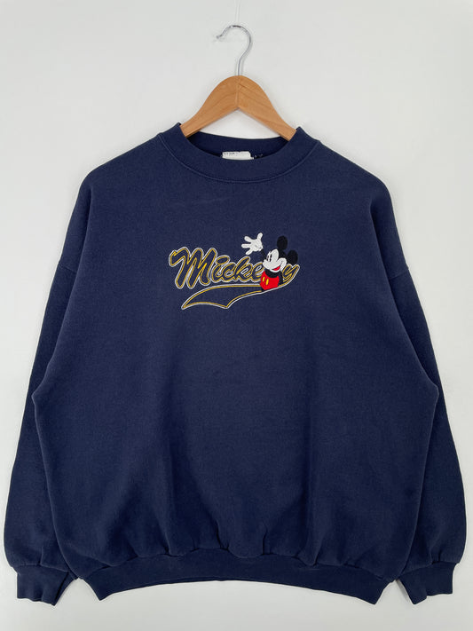 90’s DISNEY MICKEY Made in USA Size XL Vintage Sweat-shirt / A8728