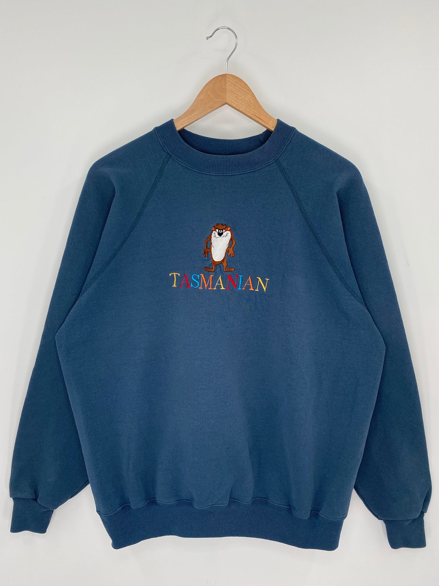 90's LOONEY TUNES TAZ Made in USA Size XL Vintage Sweat-shirt / K8432