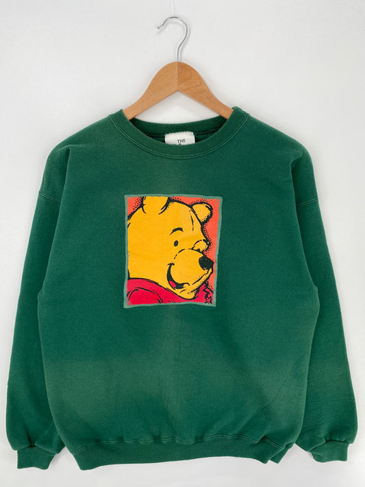 90’s DISNEY POOH Made in USA Size M Vintage Sweat shirt / A824