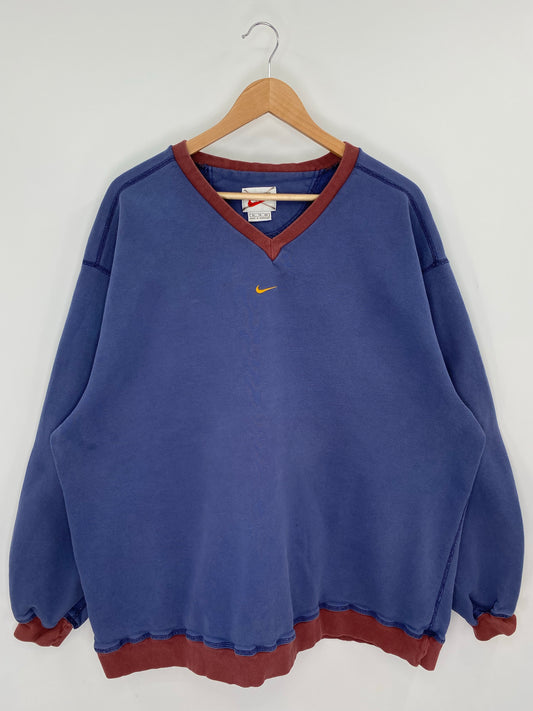 90’s NIKE CENTER SWOOSH Size XL Vintage Sweat shirt / K8357