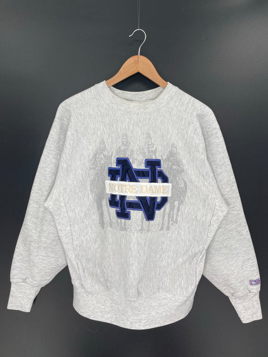 90's NOTRE DAME Made in USA Size L Vintage College Sweat shirt / K8931