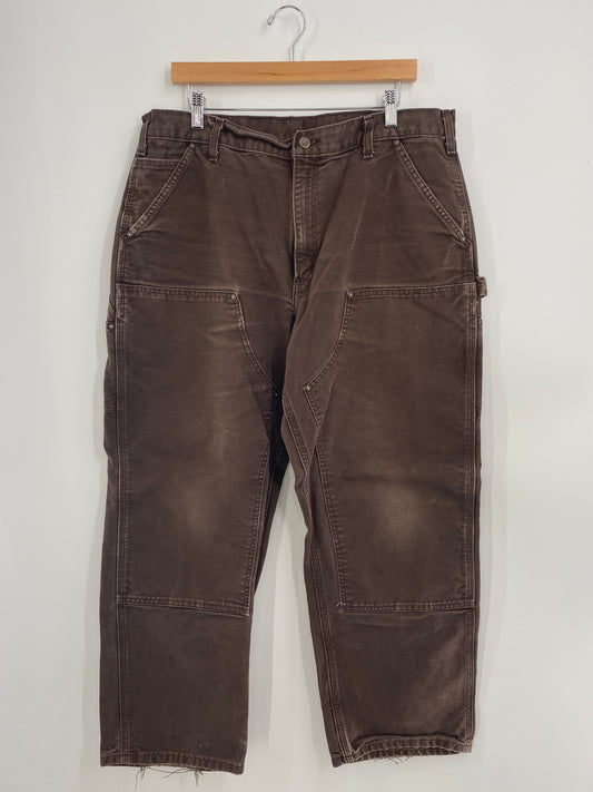 .Vintage CARHARTT Size W36xL27.5 Double Knee Pants / A5936