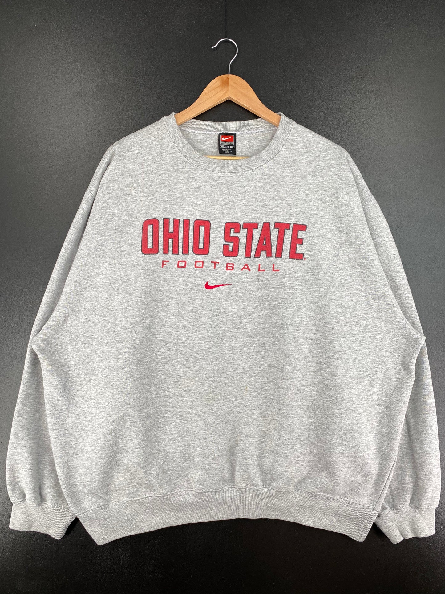 00' NIKE OHIO STATE Size XXL Vintage College Sweat-Shirt / A2769