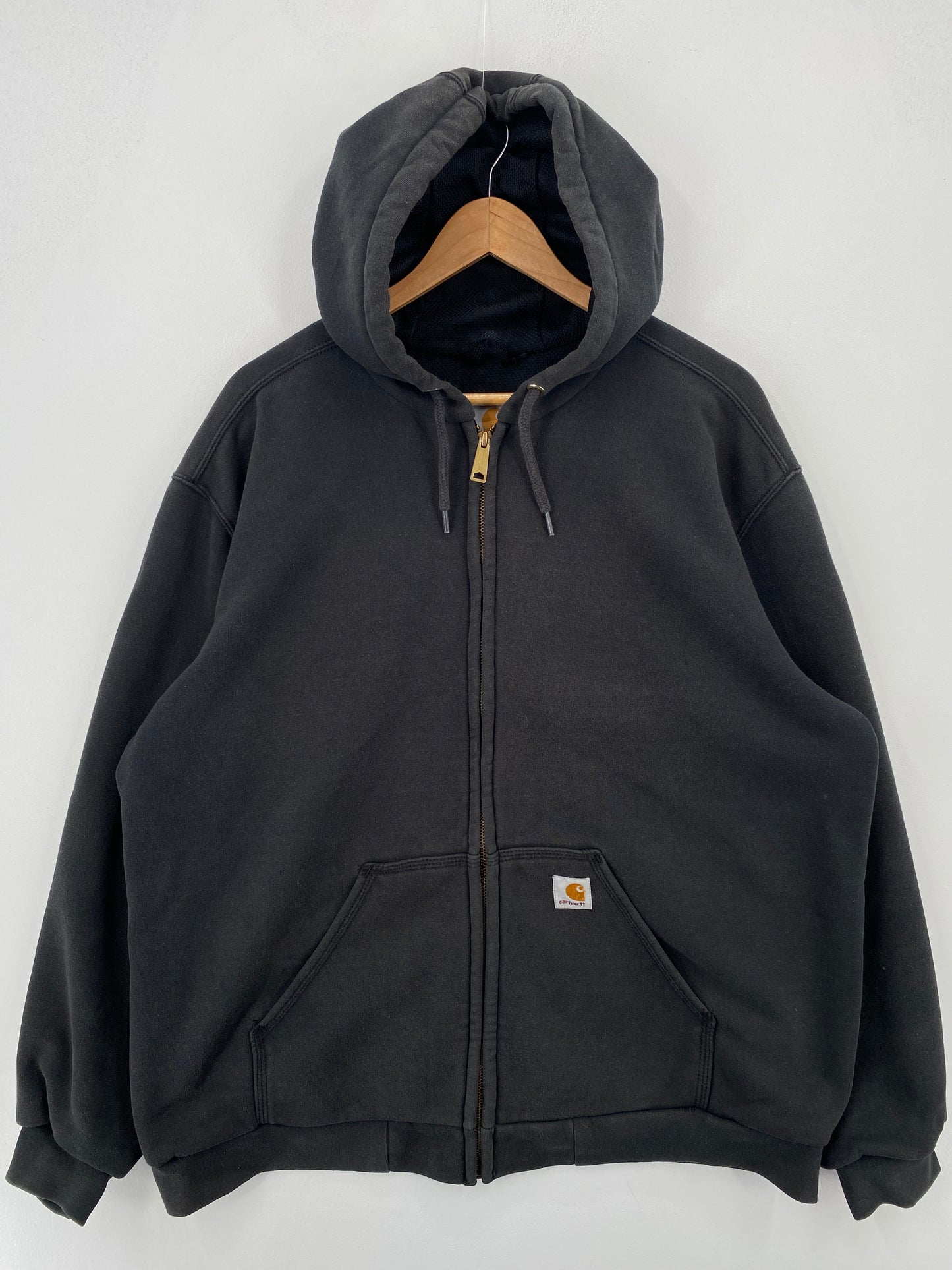 Vintage CARHARTT Size L Hoodie Zip-up Sweat-Shirt / A7930