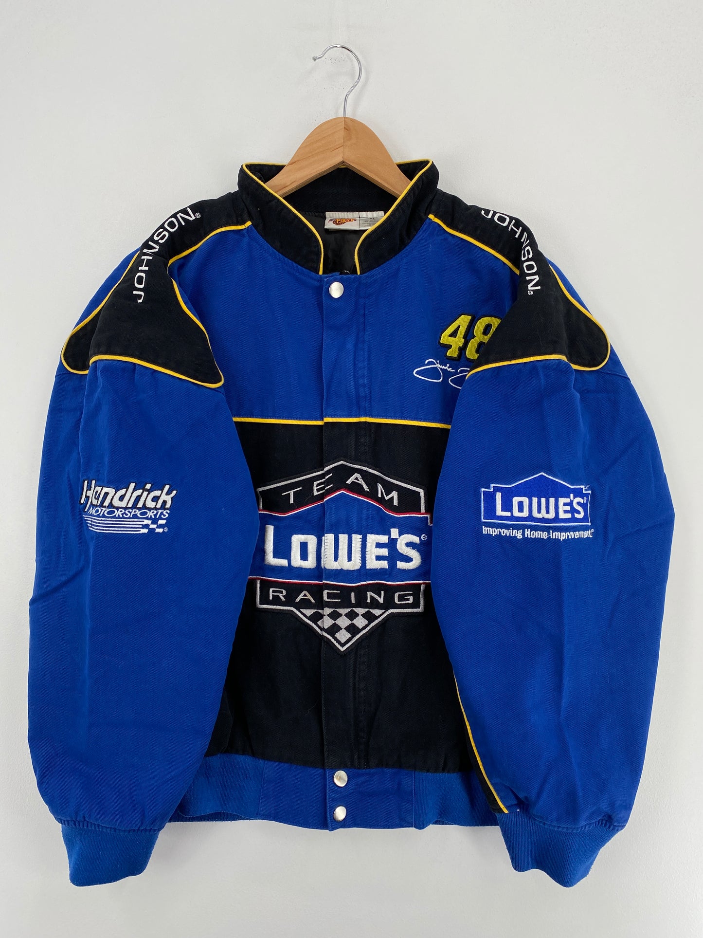 Vintage JIMMY JOHNSON Size XL Racing Jacket/ A6407