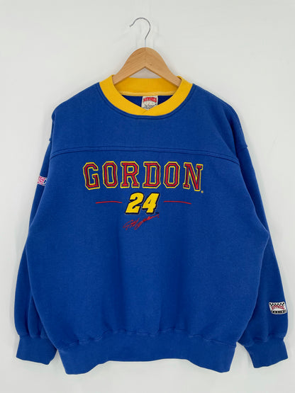 Vintage NASCAR GORDON Size L Racing Sweat- Shirts / K5242