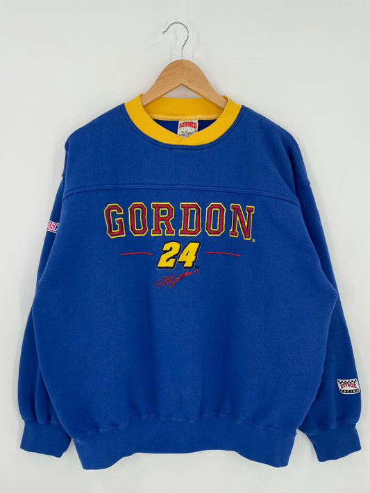 Vintage NASCAR GORDON Size L Racing Sweat- Shirts / K5242